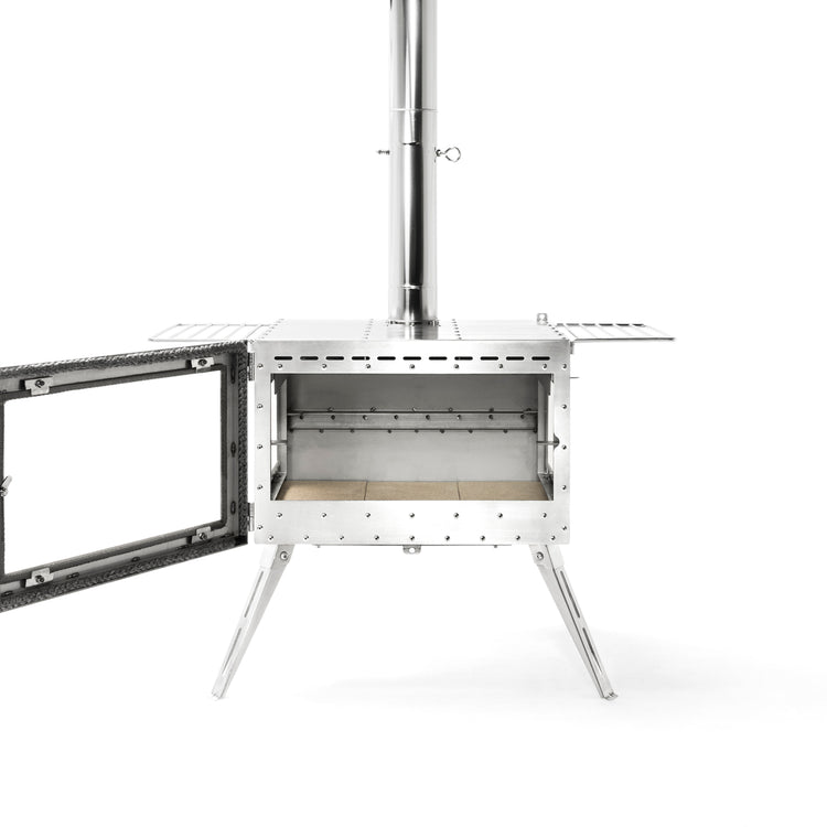 【2023販売終了】オフィシャルサイト限定販売 アウトドア薪ストーブ オーラ ver.2 ステンレス / Woodstove AURA ver.2 SUS