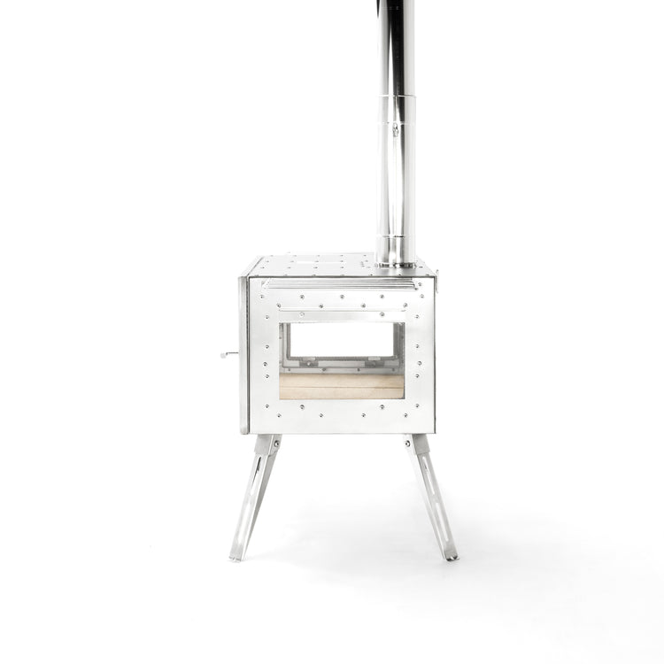 【2023販売終了】オフィシャルサイト限定販売 アウトドア薪ストーブ オーラ ver.2 ステンレス / Woodstove AURA ver.2 SUS