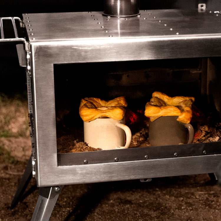 【2023販売終了】オフィシャルサイト限定販売 アウトドア薪ストーブ オーラ ver.2 ステンレス / Woodstove AURA ver.2 SUS