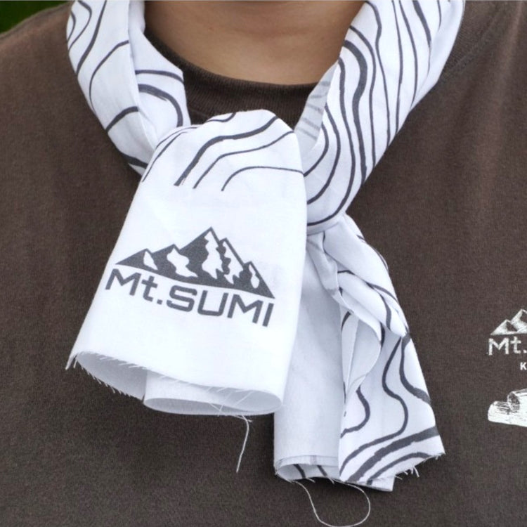 【SUMIの日限定】TENUGUI (等高線) / Mt.SUMI TENUGUI (Contour line pattern)