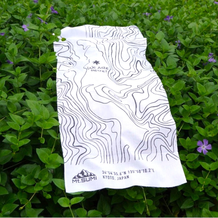 【SUMIの日限定】TENUGUI (等高線) / Mt.SUMI TENUGUI (Contour line pattern)
