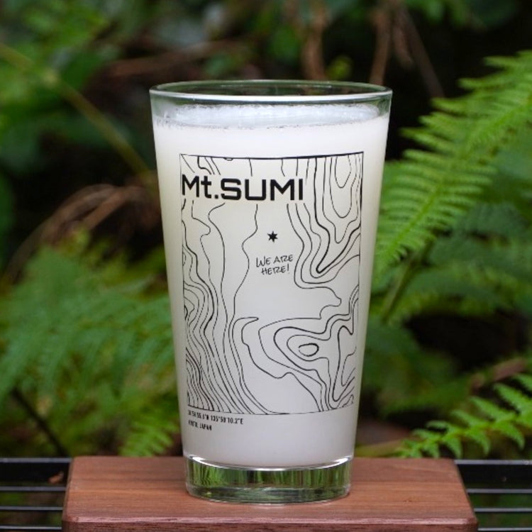 MS パイントグラス (等高線) / MS Pint Glass (Contour line pattern)