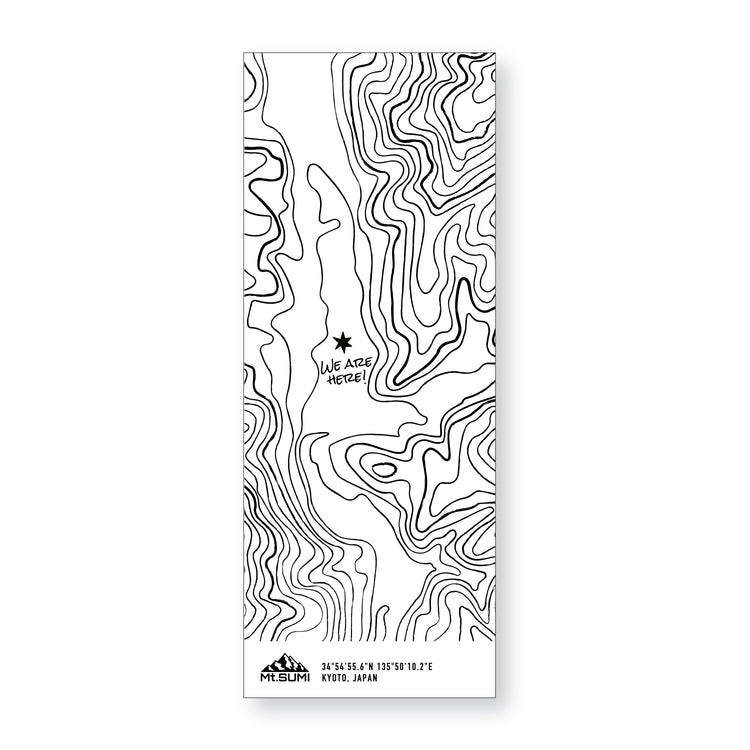 【SUMIの日限定】TENUGUI (等高線) / Mt.SUMI TENUGUI (Contour line pattern)