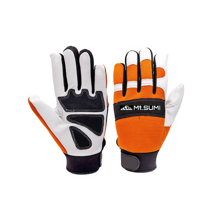 チェンソー作業用グローブ 本革レザー / Chainsaw Gloves