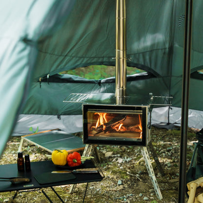 アウトドア薪ストーブ オーラ FG ステンレス / Woodstove AURA FG SUS