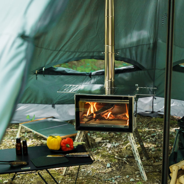 【予約販売分完売・次回9/30 12:00発売】アウトドア薪ストーブ オーラ FG ステンレス / Woodstove AURA FG SUS