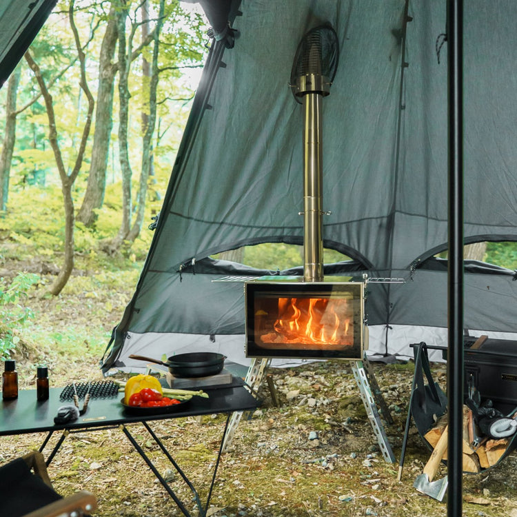 【予約販売分完売・次回9/30 12:00発売】アウトドア薪ストーブ オーラ FG ステンレス / Woodstove AURA FG SUS
