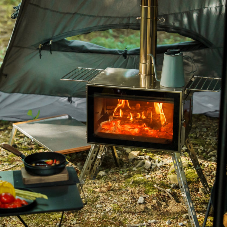 【予約販売分完売・次回9/30 12:00発売】アウトドア薪ストーブ オーラ FG ステンレス / Woodstove AURA FG SUS