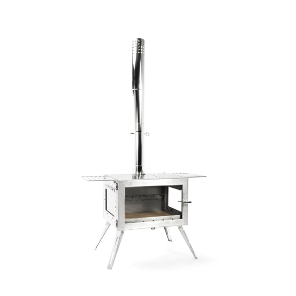 【2023販売終了】オフィシャルサイト限定販売 アウトドア薪ストーブ オーラ ver.2 ステンレス / Woodstove AURA ver.2 SUS