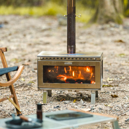 【10月23日12時～ 再販予定】アウトドア薪ストーブ ミドラ ステンレス / Woodstove MIDORA SUS