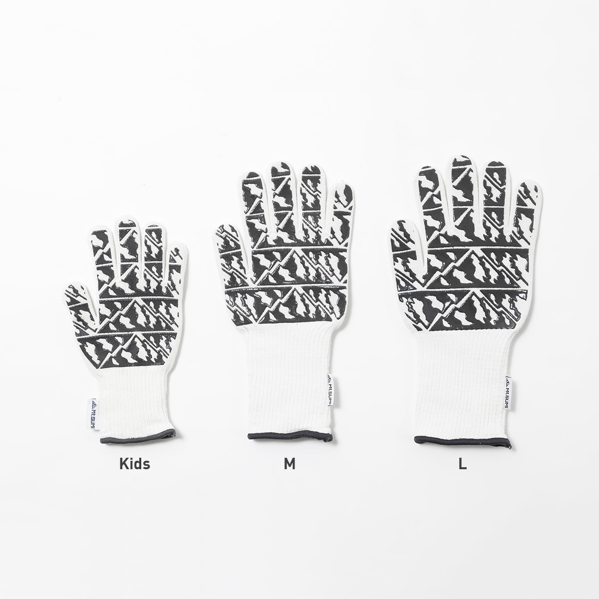 【アウトレット】BBQ耐火&耐熱グローブ (ホワイト × マウントスミカラー・キッズ) / BBQ TAIKA&TAINETSU Gloves kids