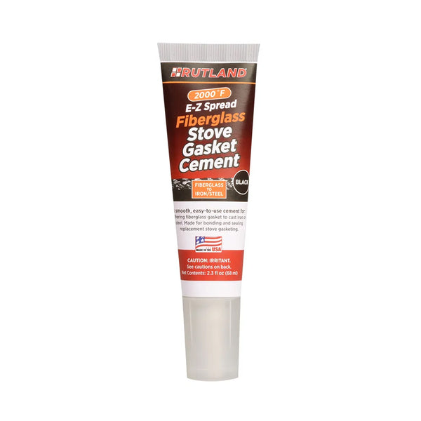 ラトランド 薪ストーブガスケット用耐火セメント (ブラック) 77E / RUTLAND E-Z Spread Fiberglass Stove Gasket Cement