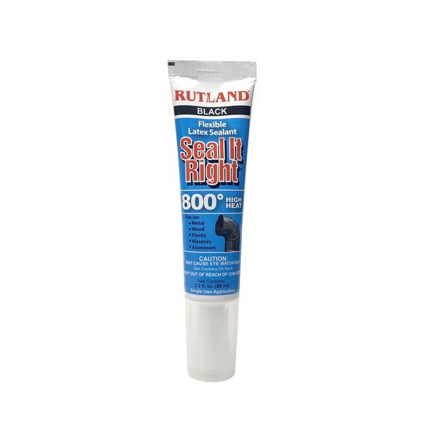 ラトランド Seal It Right 耐熱シリコンシーラント (ブラック) 641C / RUTLAND Seal It Right Flexible Latex Sealant